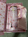 Stanley x Love Shack Fancy Ibiza Sunset 30oz Pink Quencher H2.0 Flowstate New