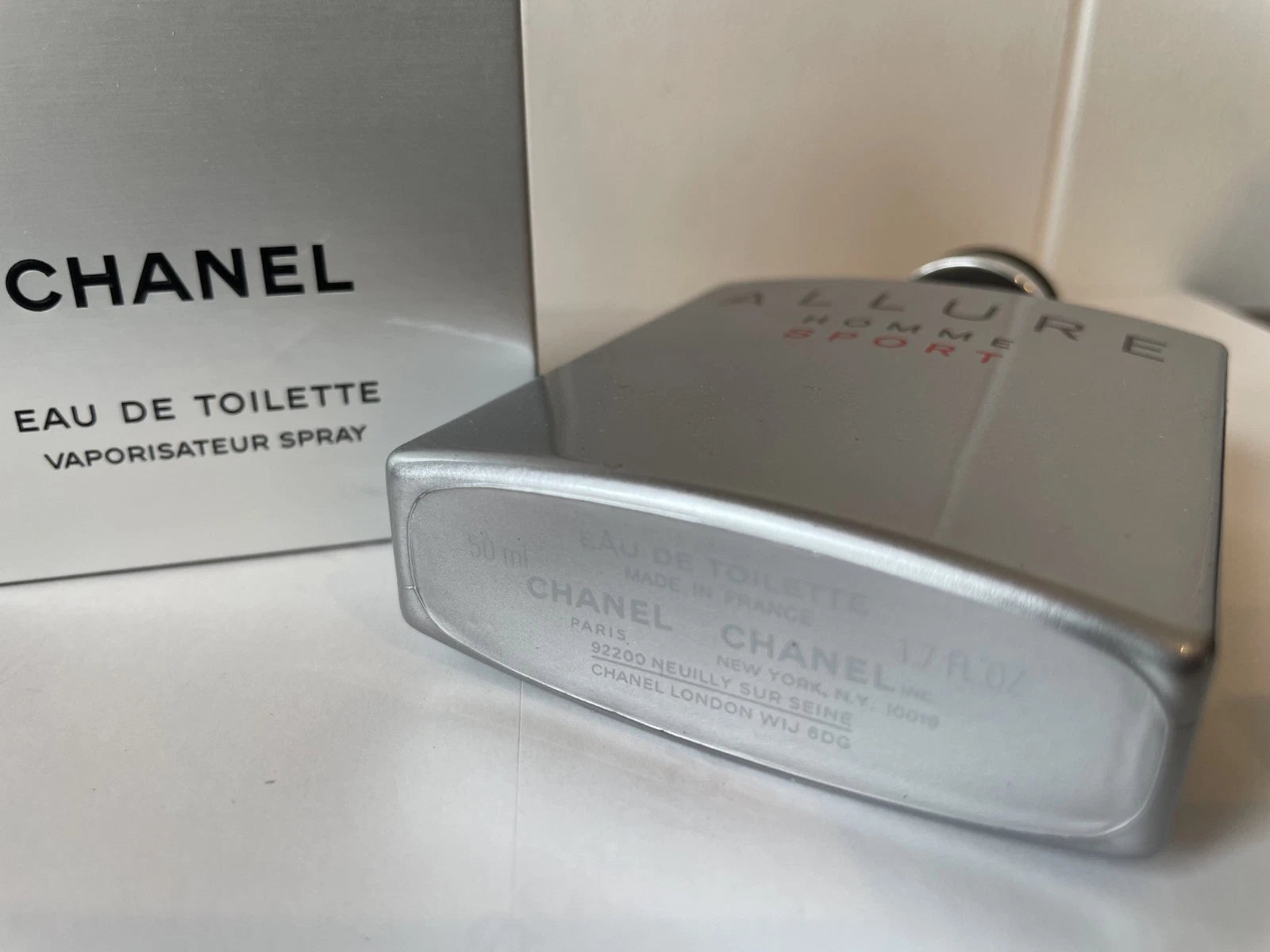 Chanel Allure Homme Sport Eau de Toilette 1.7 oz / 50ml Authentic New Unsealed
